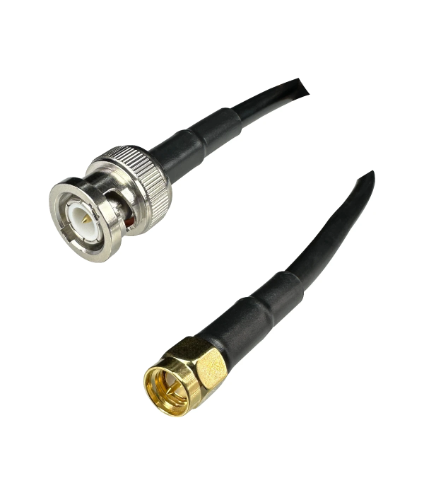 Coaxial Jumper Cable RG-58, BNC Male to SMA Male, 50 cm | hamparts.shop