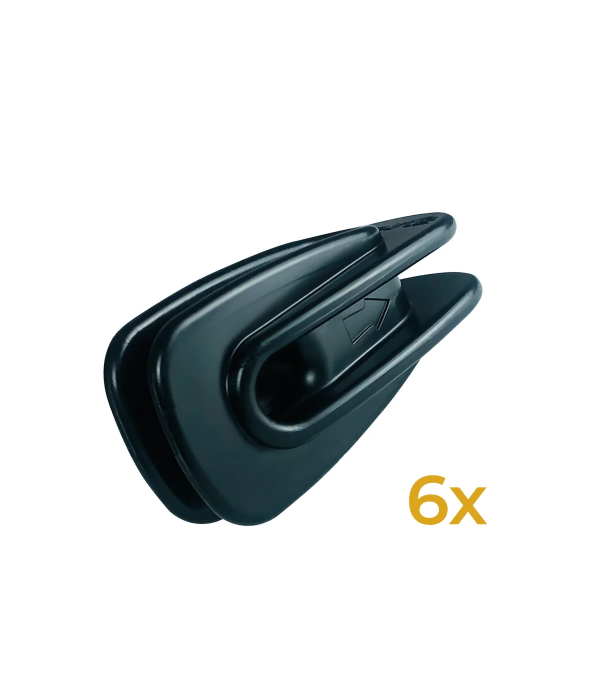 Egg insulator plastic set of 6 pieces for wire/rope antennas | hamparts.shop