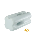 Egg insulator ceramic set of 4 pieces for wire/rope antennas | hamparts.shop