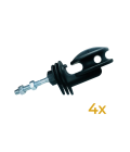 Set of  4 end/corner insulators with M6 screw-in | hamparts.shop