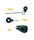 Set of  32 insulators for Bi-directional Beverage antennas | hamparts.shop