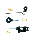Set of  32 insulators for Bi-directional Beverage antennas | hamparts.shop