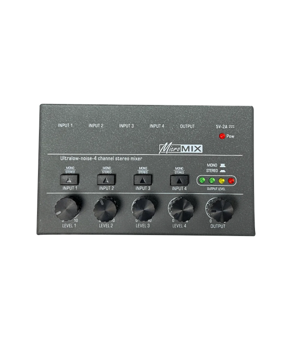 Audio Mixer, 4-Channel Stereo, USB-C | hamparts.shop
