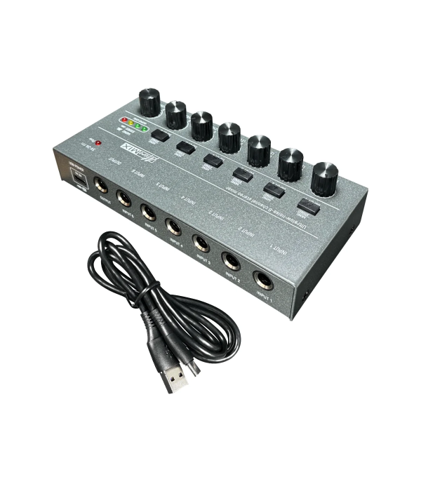 Audio Mixer, 6-Channel Stereo, USB-C | hamparts.shop