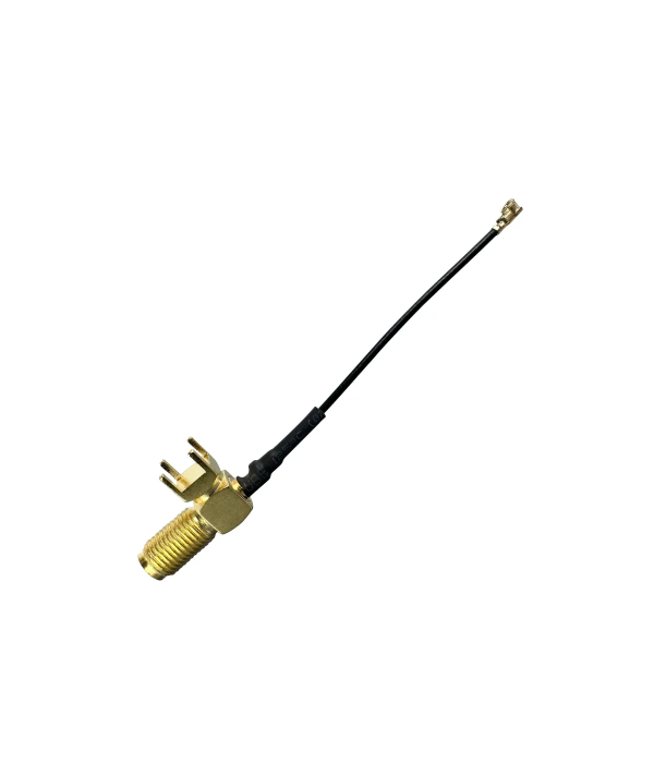 Coaxial Jumper Cable RF-113, SMA Female PCB to IPEX Female, 10 cm | hamparts.shop