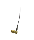 Coaxial Jumper Cable RF-113, SMA Male 90 degree open end, 7 cm | hamparts.shop