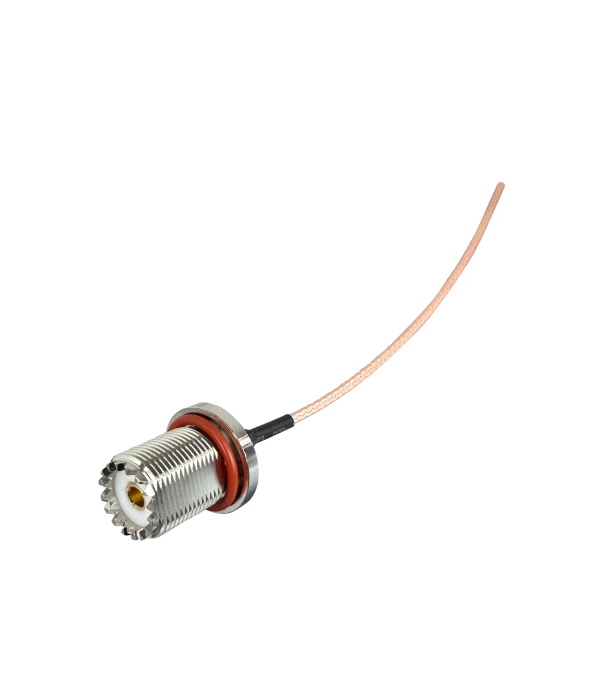 Coaxial Jumper Cable RG-316, SO-239 Female open end, 10 cm | hamparts.shop