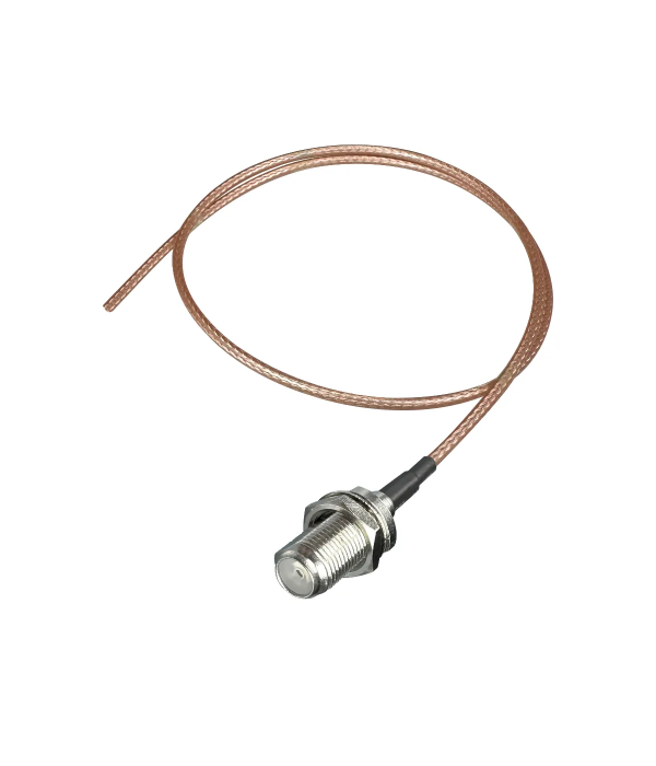 Coaxial Jumper Cable RG-179, F Female open end, 120 cm | hamparts.shop