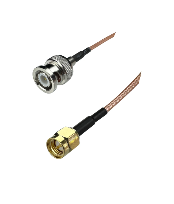 Coaxial Jumper Cable RG-316, BNC Male to SMA Male, 50 cm | hamparts.shop