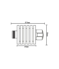 Coaxial attenuator N female and N male 10dB 3 GHz | hamparts.shop