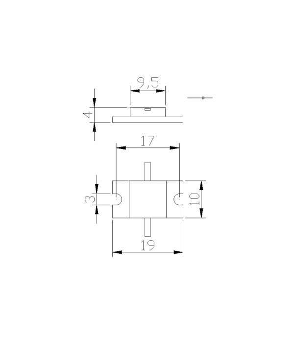 Flange attenuator chip 6dB 100W | hamparts.shop