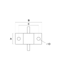 Flange attenuator chip 10dB 150W | hamparts.shop