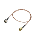 Coaxial Jumper Cable RG-316, F Male to SMA Male, 50 cm | hamparts.shop