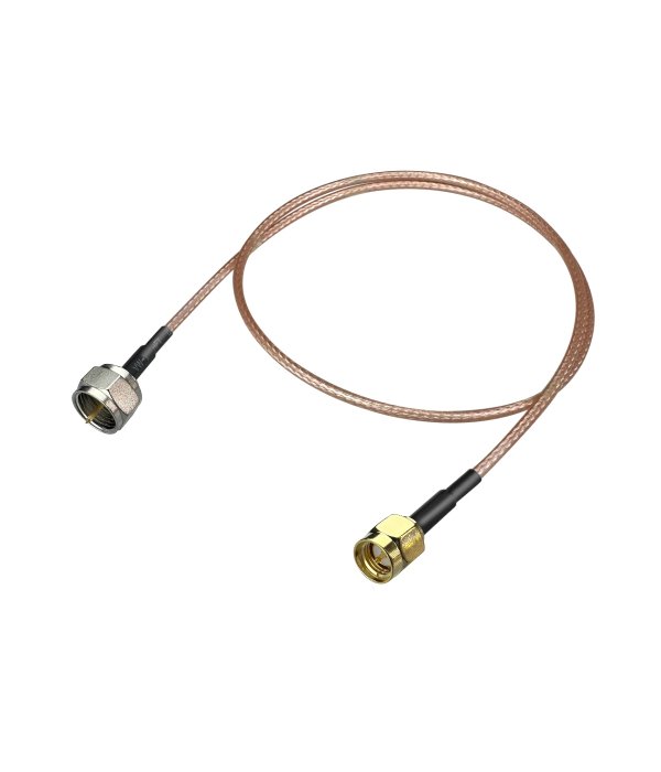 Coaxial Jumper Cable RG-316, F Male to SMA Male, 50 cm | hamparts.shop
