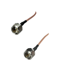 Coaxial Jumper Cable RG-179, F Male to F Male, 50 cm | hamparts.shop