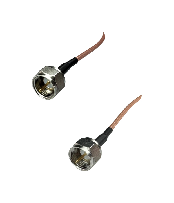 Coaxial Jumper Cable RG-179, F Male to F Male, 50 cm | hamparts.shop