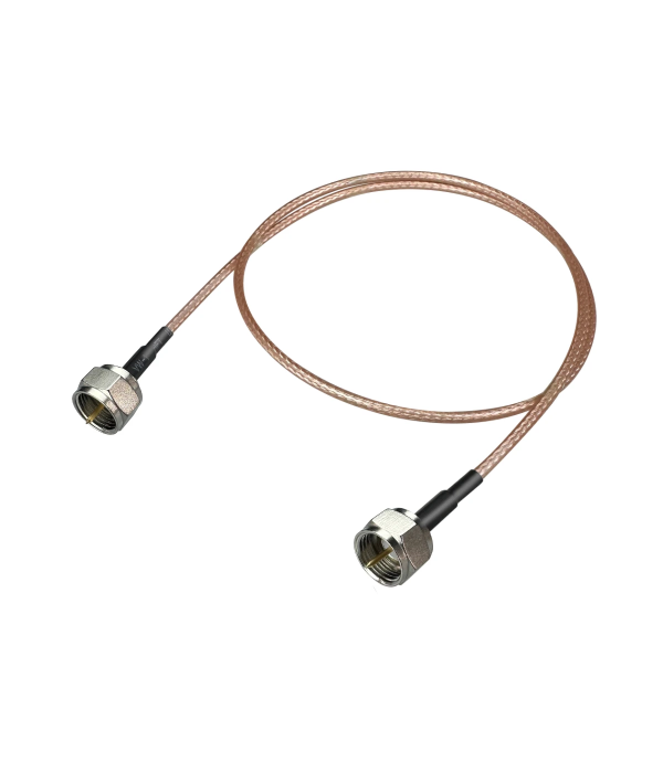 Coaxial Jumper Cable RG-179, F Male to F Male, 50 cm | hamparts.shop