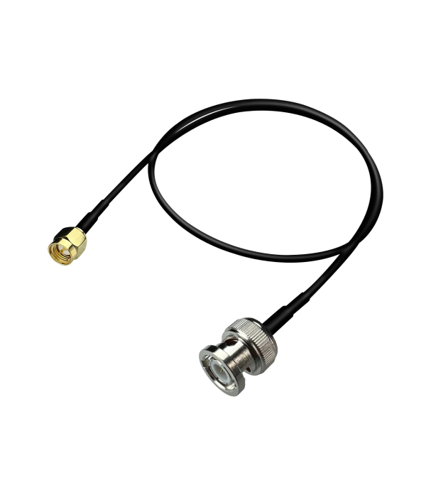 Coaxial Jumper Cable RG-174, BNC Male to SMA Male, 2 m | hamparts.shop