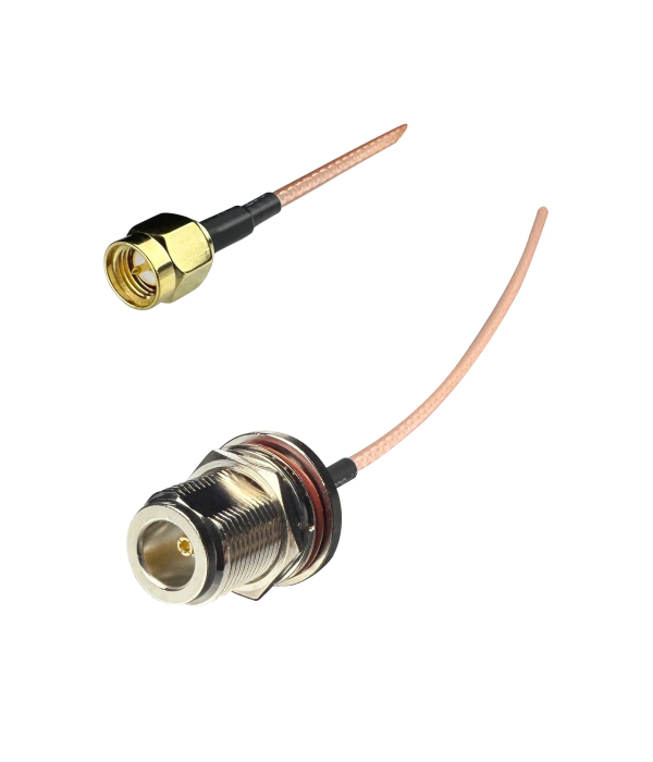 Coaxial Jumper Cable RG-316, N Female to SMA Male, 1 m | hamparts.shop