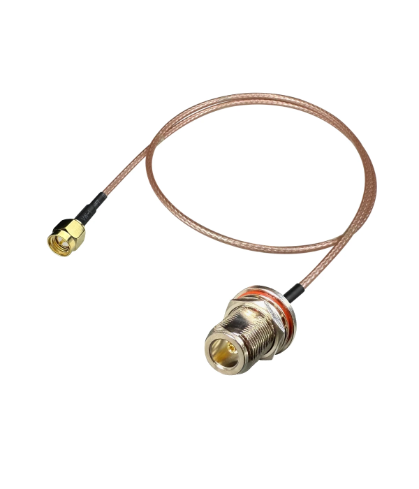 Coaxial Jumper Cable RG-316, N Female to SMA Male, 1 m | hamparts.shop