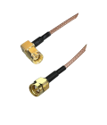 Coaxial Jumper Cable RG-316, SMA Male to SMA Male 90º, 1 m | hamparts.shop