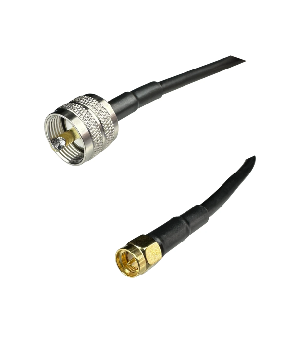 Coaxial Jumper Cable LMR-195, PL-259 Male to SMA Male, 50 cm | hamparts.shop