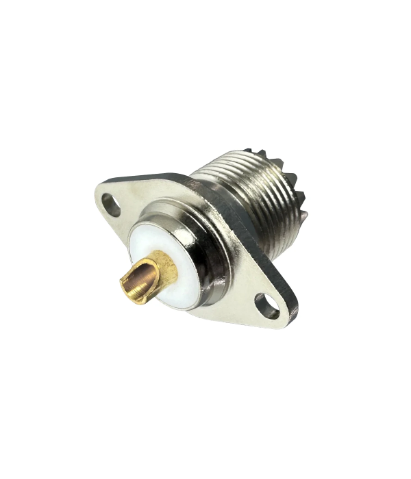 Connector SO-239 female Panel mount 2 mounting holes | hamparts.shop