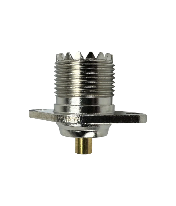 Connector SO-239 female Panel mount 2 mounting holes | hamparts.shop