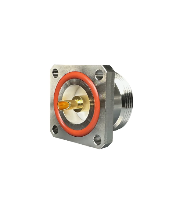 Connector 7/16 DIN female Panel mount 4 mounting holes | hamparts.shop