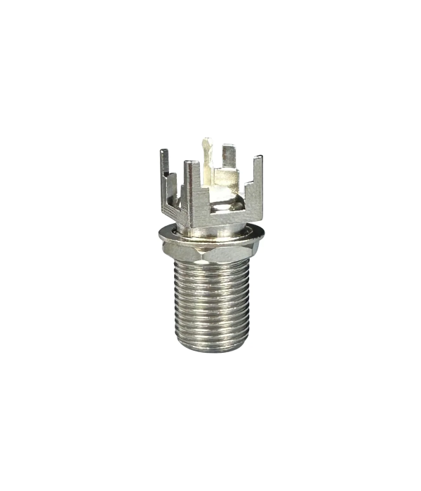 Connector F female straight PCB mount | hamparts.shop