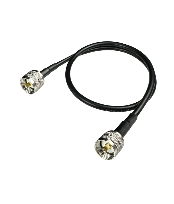 Coaxial Jumper Cable LMR-195, PL-259 Male to PL-259 Male, 1 m | hamparts.shop