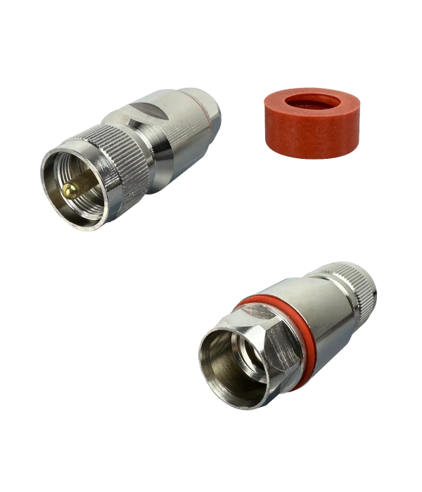 Connector PL-259 male Clamp for 1/2" coax cable flexible | hamparts.shop