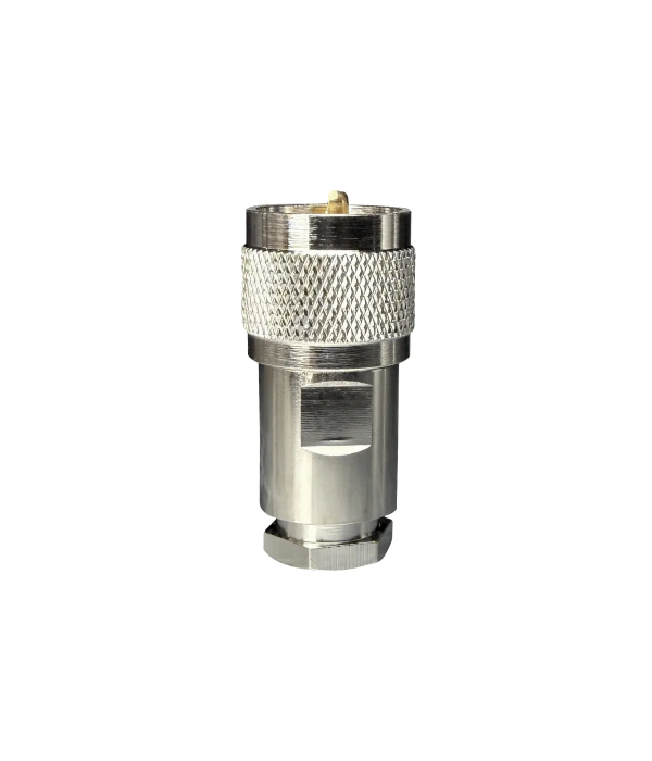 Connector PL-259 male Clamp for RG-58 LMR-195 | hamparts.shop